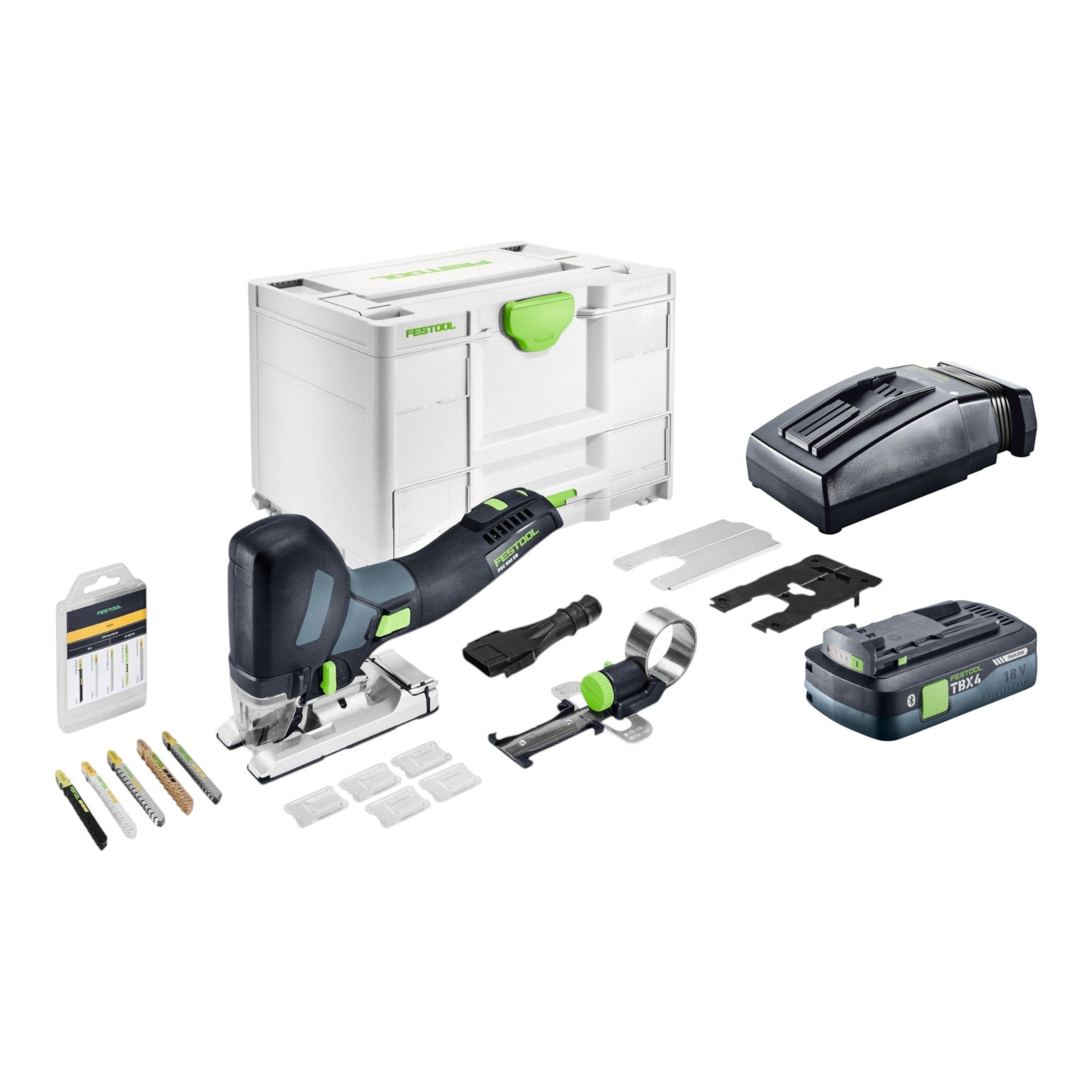 Festool PSC 500 EB Basic Set Akku Pendelstichsaege 18 V 120 mm 1x Akku 4 0 Ah Ladegeraet Systainer 0 - toolbrothers