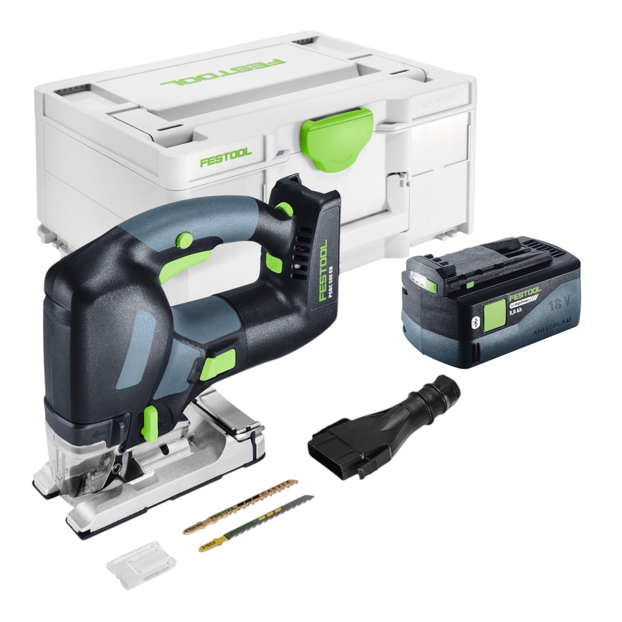 Festool PSBC 500 EB Basic Akku Pendelstichsaege 18 V 120 mm 1x Akku 5 0 Ah Systainer ohne Ladegeraet 0 - toolbrothers