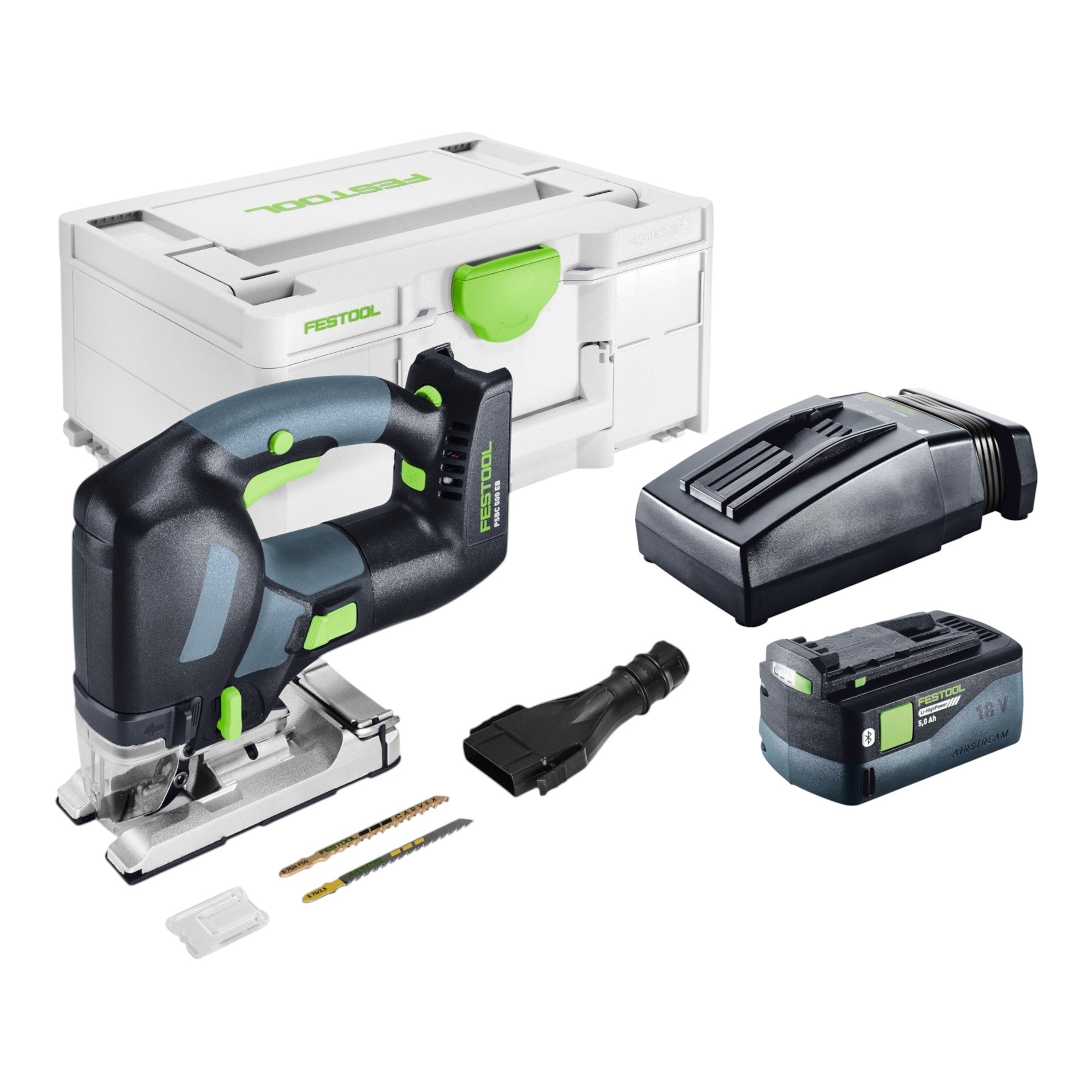 Festool PSBC 500 EB Basic Akku Pendelstichsaege 18 V 120 mm 1x Akku 5 0 Ah Ladegeraet Systainer 0 - toolbrothers