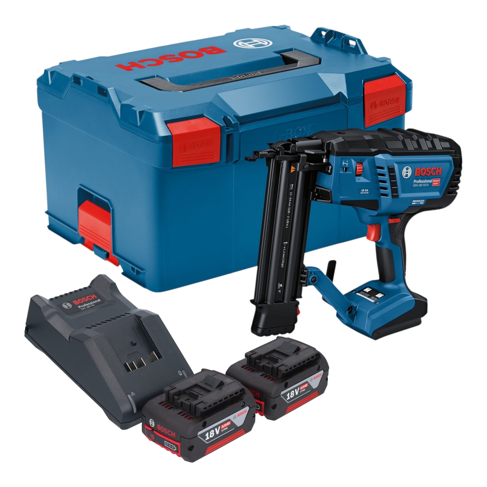 Bosch GNH 18V 50 M Professional Akku Holznagler 18 V 16 50 mm 2x Akku 4 0 Ah Ladegeraet L Boxx 0 - toolbrothers