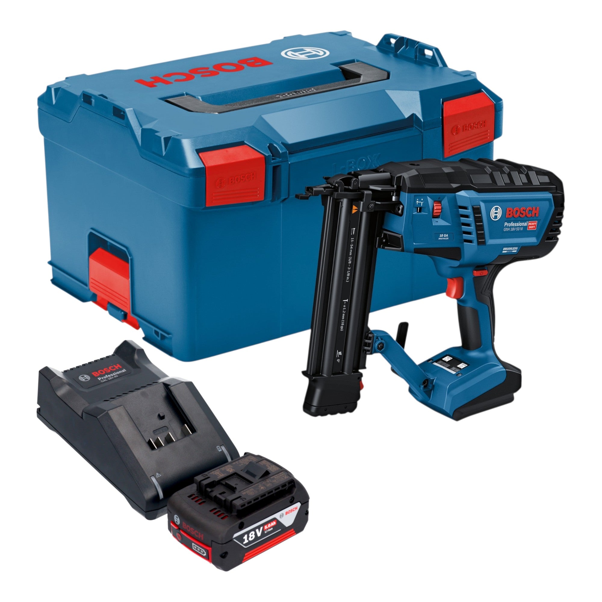 Bosch GNH 18V 50 M Professional Akku Holznagler 18 V 16 50 mm 1x Akku 5 0 Ah Ladegeraet L Boxx 0 - toolbrothers