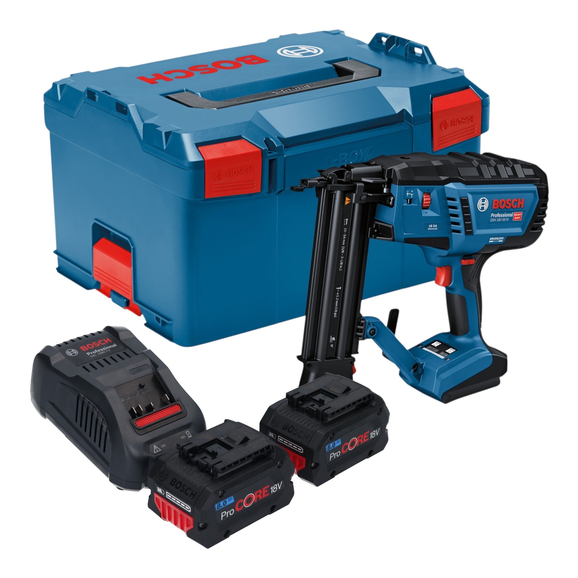 Bosch GNH 18V 50 M Professional Akku Holznagler 18 V 16 50 mm 2x ProCORE Akku 8 0 Ah Ladegeraet L Boxx 0 - toolbrothers