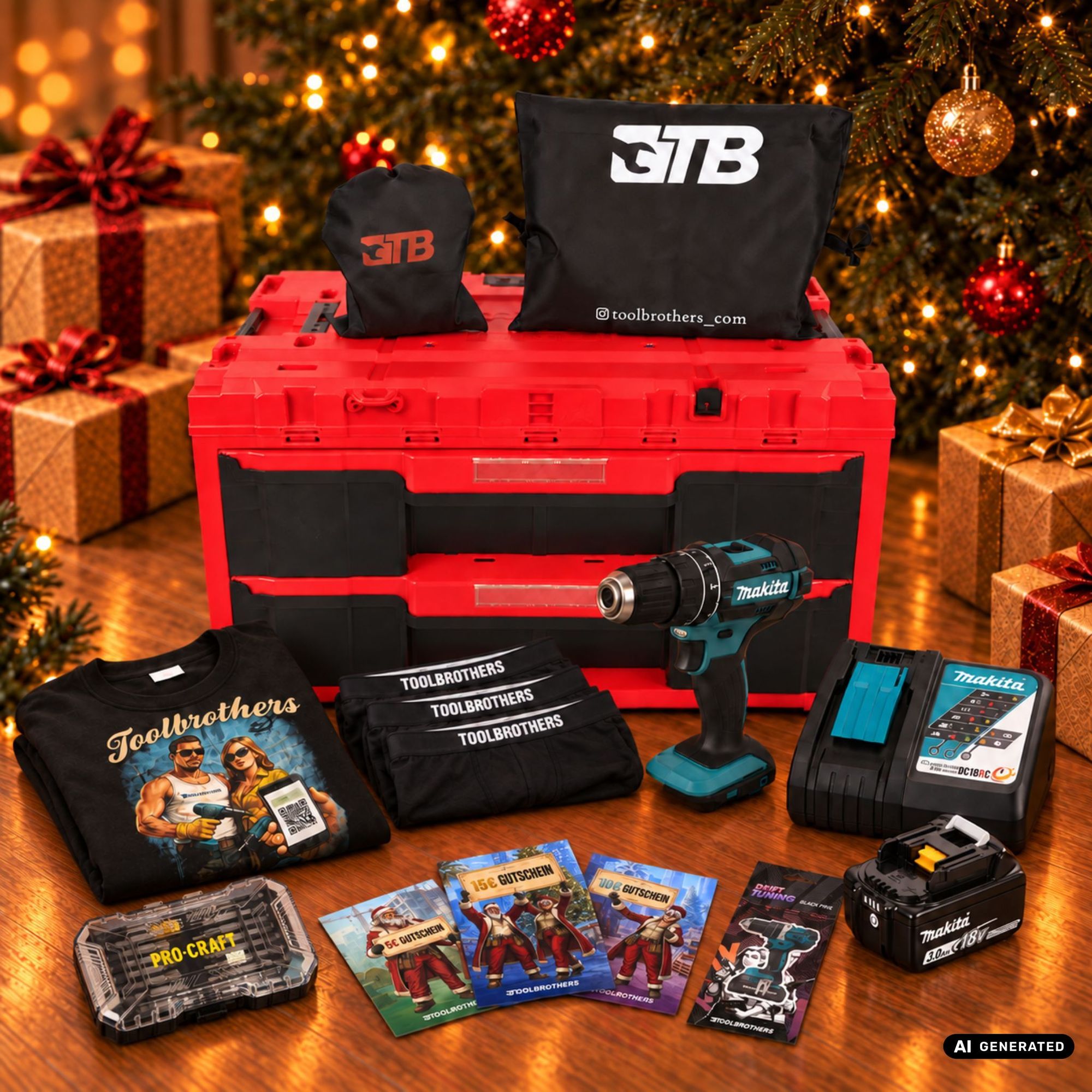 Toolbrothers Powertools Kalender 2026 Makita DHP482Z Edition Gr L 0 - toolbrothers
