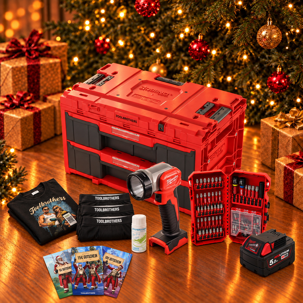 Toolbrothers Powertools Kalender 2026 Milwaukee M18 TLED 0 Edition Gr XL 0 - toolbrothers