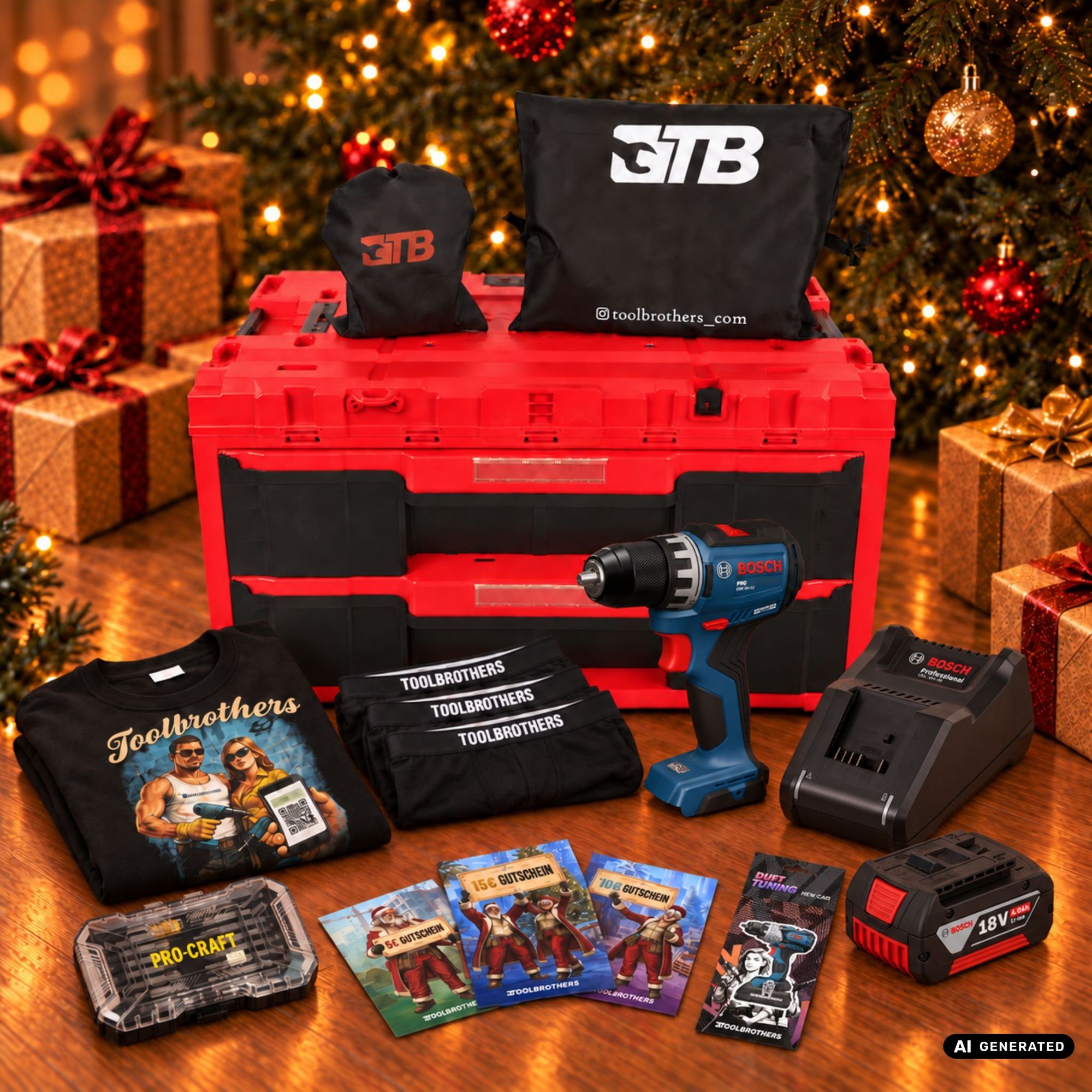 Toolbrothers Powertools Kalender 2026 Bosch GSR 18V 52 Professional Edition Gr S 0 - toolbrothers