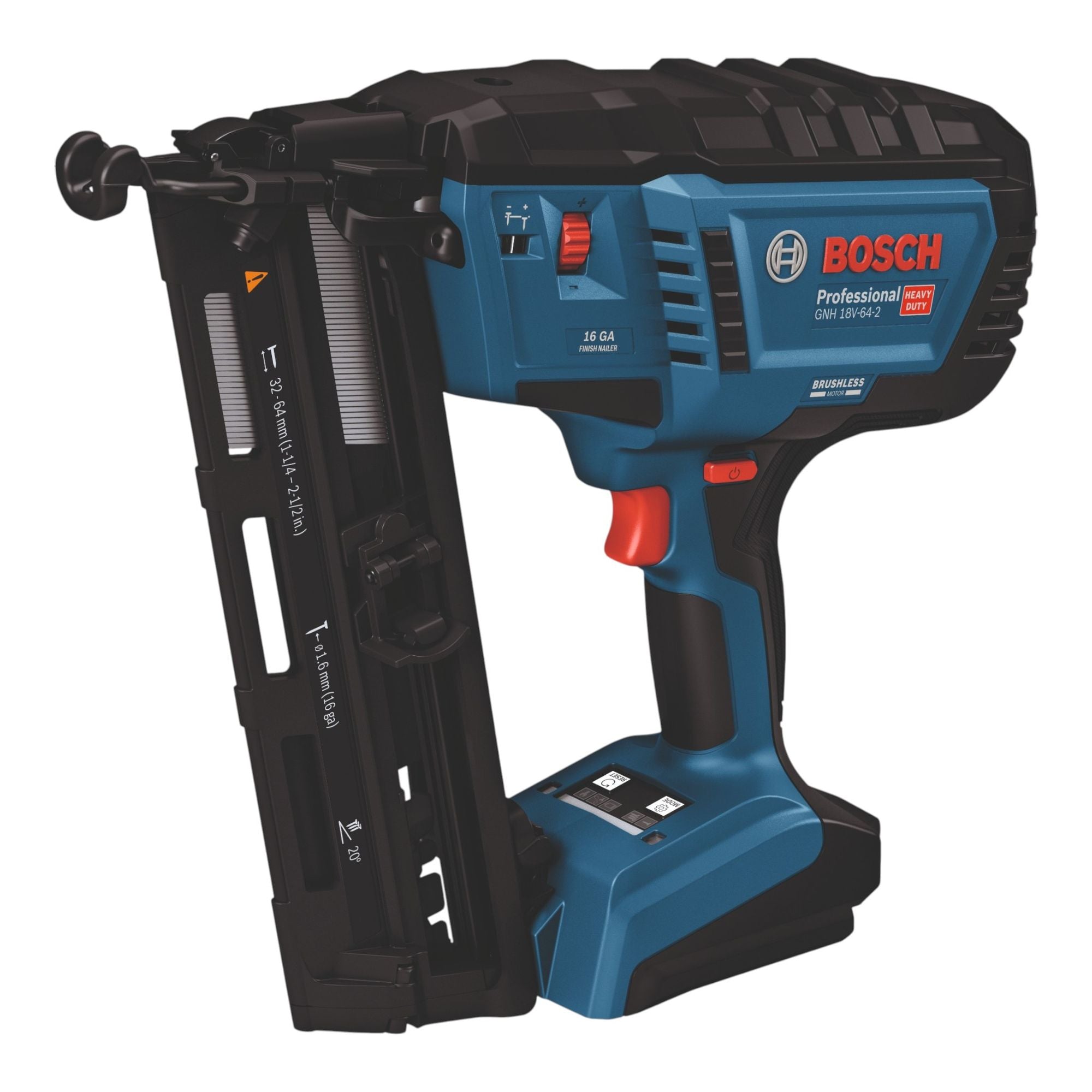 Bosch GNH 18V 64 2 Professional Akku Holznagler 18 V 1 6 x 32 64 mm Brushless 2x Akku 4 0 Ah Ladegeraet 1 - toolbrothers