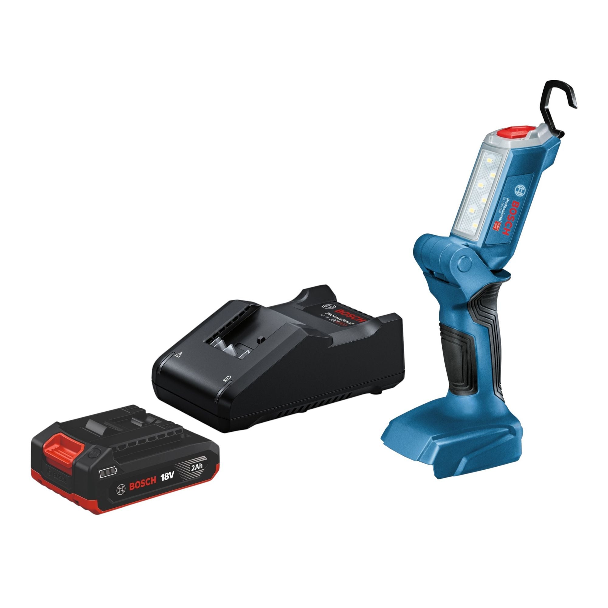 Bosch GLI 18V 300 Professional Akku Bauleuchte 18 V 300 lm 1x Akku 2 0 Ah Ladegeraet 0 - toolbrothers