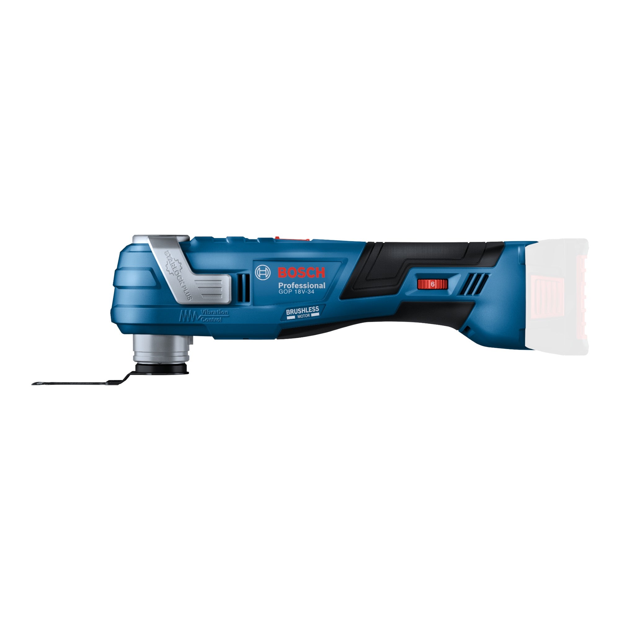 Bosch GOP 18V 34 Professional Akku Multi Cutter 18 V Starlock Plus 1x Akku 2 0 Ah Ladegeraet 17 tlg Zubehoer L Boxx 2 - toolbrothers