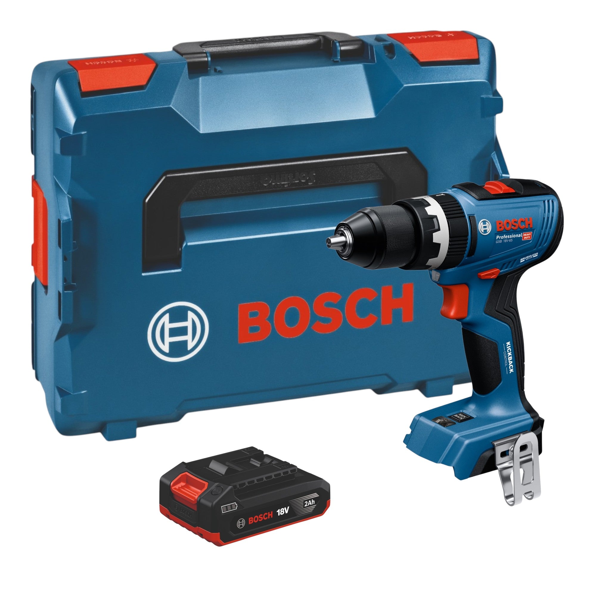 Bosch GSB 18V 65 Professional Akku Schlagbohrschrauber 18 V 65 Nm Brushless 1x Akku 2 0 Ah L Boxx ohne Ladegeraet 0 - toolbrothers