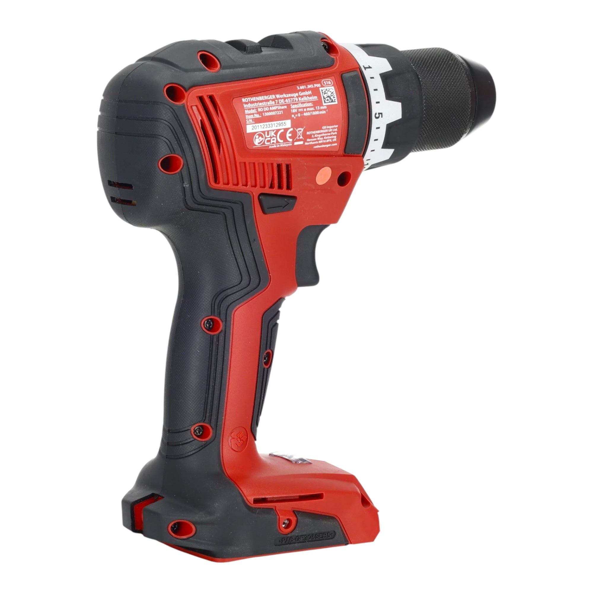 Rothenberger RO DD55 Akku Bohrschrauber 18 V 55 Nm Brushless AMPShare 1x Akku 2 0 Ah ohne Ladegeraet 2 - toolbrothers