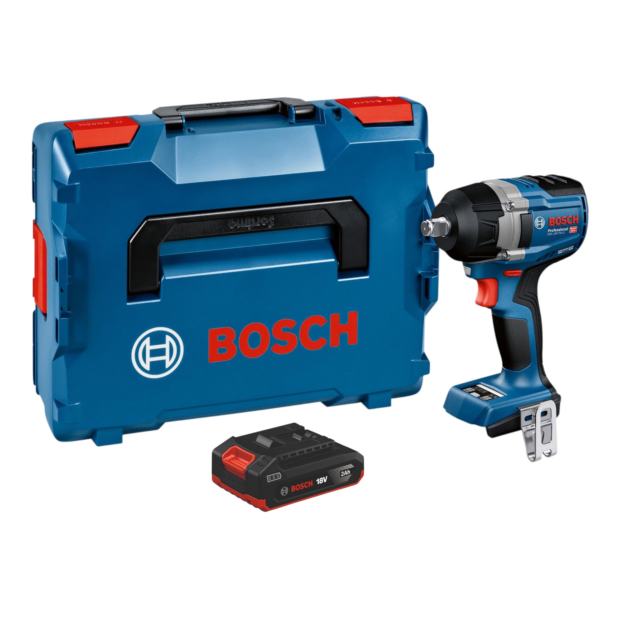 Bosch GDS 18V 750 C Akku Schlagschrauber 18 V 750 Nm 1 2 Brushless 1x Akku 2 0 Ah L Boxx ohne Ladegeraet 0 - toolbrothers