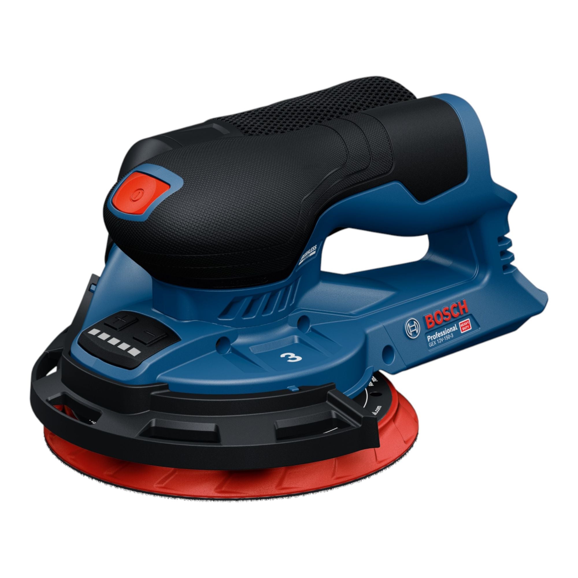 Bosch GEX 12V 150 3 Professional Akku Exzenterschleifer 12 V 150 mm Brushless 1x Akku 2 0 Ah ohne Ladegeraet 1 - toolbrothers