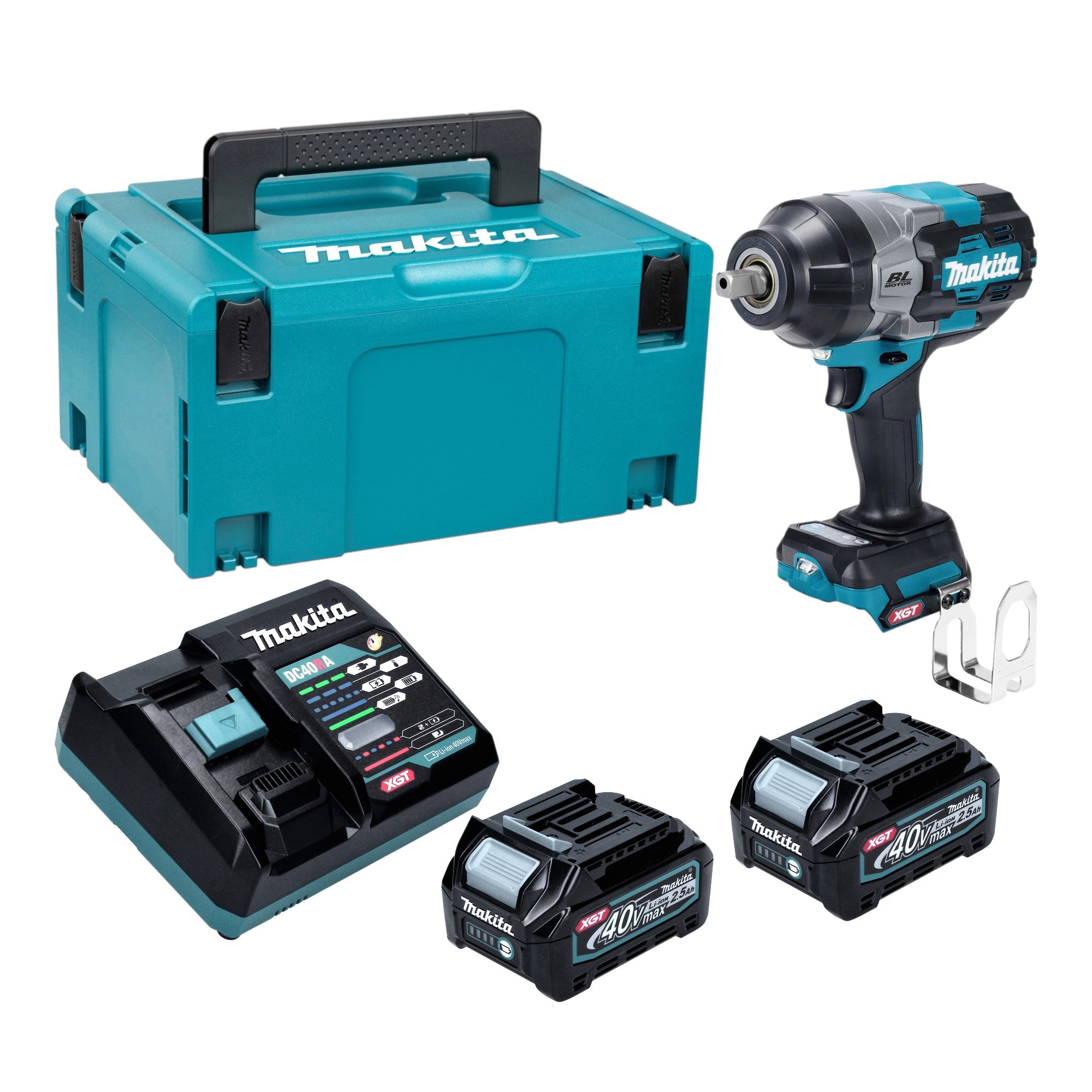 Makita TW 003 GD201 Akku Schlagschrauber 40 V max 1360 Nm 1 2 Brushless 2x Akku 2 5 Ah Ladegeraet Makpac 0 - toolbrothers