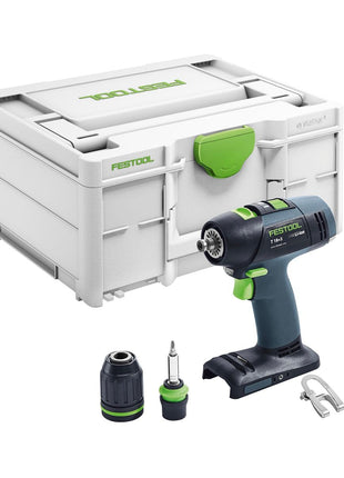 Festool T 18+3 Basic Akku Bohrschrauber 18 V 50 Nm Brushless Solo + systainer ( 576448 ) - ohne Akku, ohne Ladegerät ( Nachfolger von 574763 ) - Toolbrothers