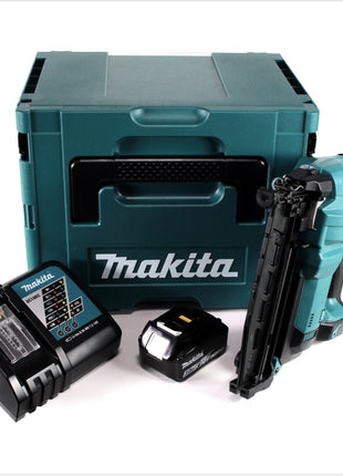 Makita DBN 600 RF1J Akku Stauchkopfnagler 18 V + 1x Akku 3,0Ah + Ladegerät + Makpac - Toolbrothers