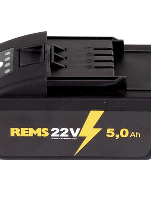 REMS Akku Set Power Pack 21,6V (22V max) mit 1x Akku 5,0Ah ( 571581 R22 ) + Ladegerät 90W ( 571585  R220 ) - Toolbrothers