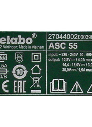 Metabo Akku Basis Set 18V mit 3x Akku LiHD 4,0Ah + Ladegerät ASC 55 ( 685132000 ) Folgemodell vom ASC 30-36 + Einlage - Toolbrothers