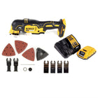 DeWalt DCS 355 D1 Akku Oszillierer Multitool 18 V Brushless + 1x Akku 2,0 Ah + Ladegerät + 29 tlg. Zubehör + 4x Sägeblatt - ohne Akku, ohne Ladegerät - Toolbrothers