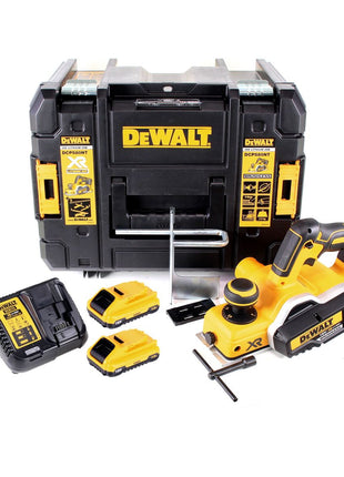 DeWalt DCP 580 L2 Akku Hobel 18V 82mm + 2x Akku 3,0Ah + Ladegerät + TSTAK - Toolbrothers