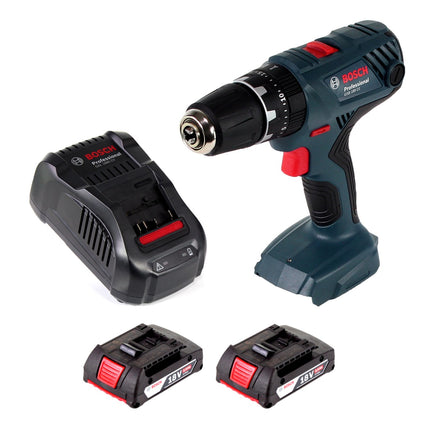 Bosch GSB 18V-21 Akku Schlagbohrschrauber 18V 55Nm + 2x Akku 2,0Ah + Ladegerät - Toolbrothers