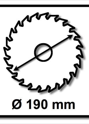 WellCut Kreissägeblatt WC-C1903024 TCT 190 x 2,4 x 30 mm 24 Zähne für Holz - Toolbrothers