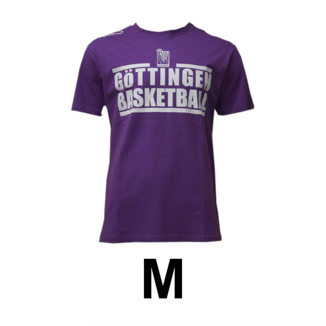 Basketball T-Shirt Göttingen BG Veilchen Größe M Lila 100% Baumwolle K1X - Toolbrothers