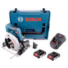 Bosch GKS 18V-57 G Akku Kreissäge 18V 165 mm + 2x Akku 2,0Ah + Ladegerät + L-Boxx - Toolbrothers