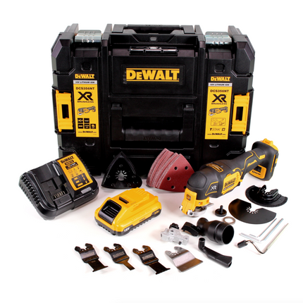 DeWalt DCS 356 L1 Akku Multitool 18V Brushless + 35tlg. Zubehör + 1x Akku 3,0Ah + Ladegerät + TSTAK - Toolbrothers