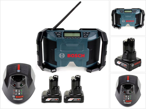 Bosch GML 10,8V Radio + 2x Akku 6,0Ah + Ladegerät - Toolbrothers