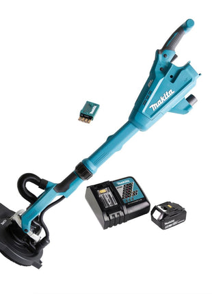 Makita DSL 800 RT1U Akku Langhalsschleifer 225mm 18V Brushless + 1x Akku 5,0Ah + Ladegerät + Tasche - Toolbrothers