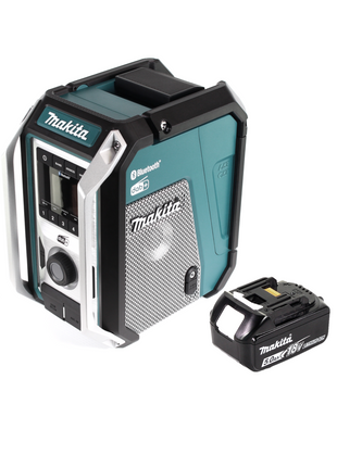 Makita DMR 115 T1 Akku Baustellenradio 12V - 18V  Bluetooth DAB+ IP65- + 1x Akku 5,0 Ah, ohne Ladegerät - Toolbrothers