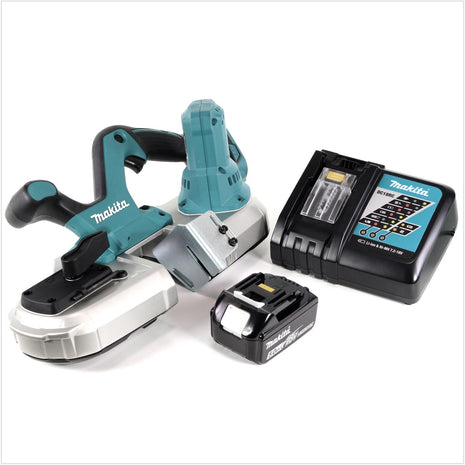 Makita DPB 182 RT Akku-Bandsäge 18V LXT + 1x Akku 5,0Ah Li-Ion + Akku Ladegerät - Toolbrothers