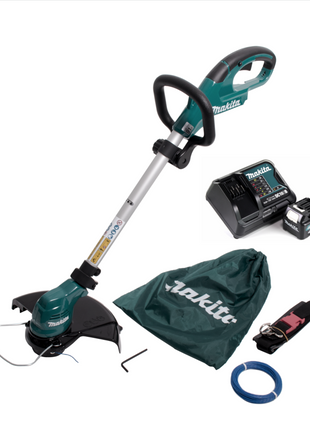 Makita UR 100 DSM1 Akku Rasentrimmer 10,8V + 1x Akku 4,0Ah + Lader + 1x Fadenkopf und Zubehör - Toolbrothers