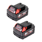 Milwaukee Akku Starter 18V Set mit 2x M18 B5 Akku 18V 5,0Ah - Toolbrothers