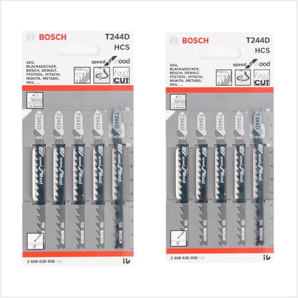 Bosch Heimwerker PST 670 (CT) Stichsäge 500W + 10x Stichsägeblätter T 244 D + 3x Stichsägeblätter + Koffer - Toolbrothers
