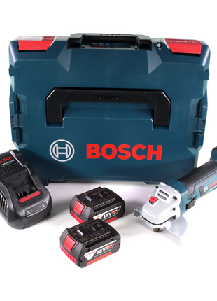 Bosch GWS 18-125 V-LI Akku Winkelschleifer 18V 125mm + 2x Akku 3,0Ah + Ladegerät + L-Boxx - Toolbrothers