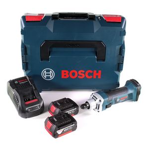 Bosch GGS 18 V-LI Akku Geradschleifer 18V + 2x Akku 3,0Ah + Ladegerät + L-Boxx
