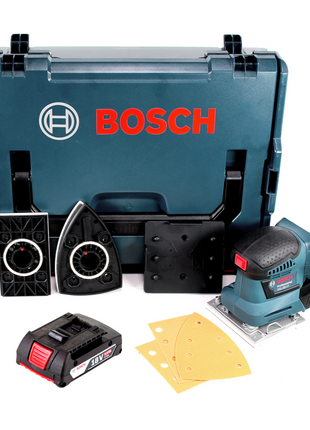 Bosch GSS 18V-10 Akku Schwingschleifer 18V + 1x Akku 2,0Ah + L-Boxx - ohne Ladegerät - Toolbrothers