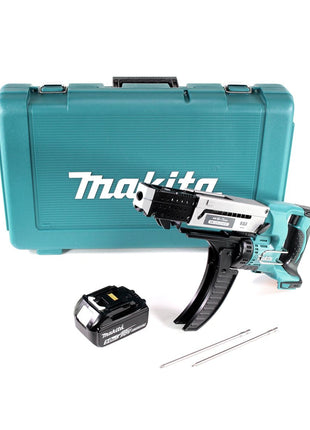 Makita DFR 750 T1E Akku Magazinschrauber 18 V 45-75mm + 1x Akku 5,0Ah + Koffer - ohne Ladegerät - Toolbrothers