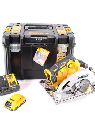 DeWalt DCS 572 D1 Akku Handkreissäge 18V 184 x 16 mm Solo + 1x Akku 2,0Ah + Ladegerät + T-STAK - Toolbrothers