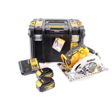 DeWalt DCS 572 M2 Akku Handkreissäge 18V 184 x 16 mm + 2x Akku 4,0Ah + Ladegerät + T-STAK - Toolbrothers