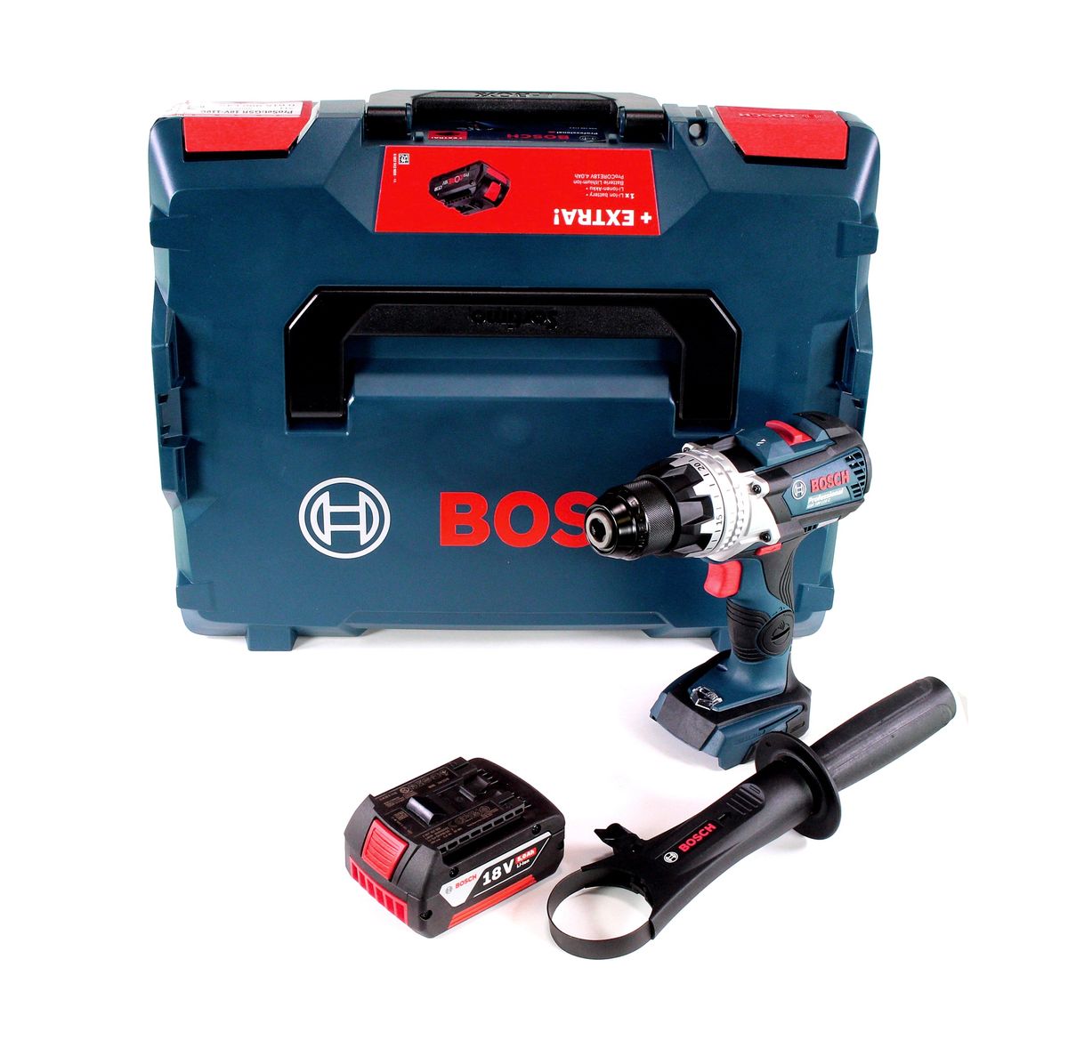 Trapano avvitatore a batteria Bosch GSR 18V-110 C 18V 110Nm brushless + 1x batteria ricaricabile 5.0Ah + L-Boxx - senza caricabatterie