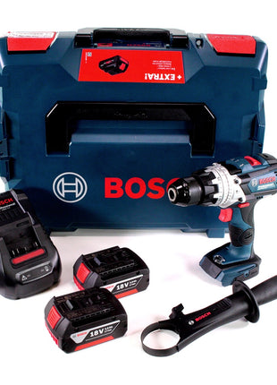 Bosch GSB 18V-110 C Akku Schlagbohrschrauber Professional 18V 110Nm + 2x Akku 3,0 Ah + Ladegerät + L-Boxx - Toolbrothers