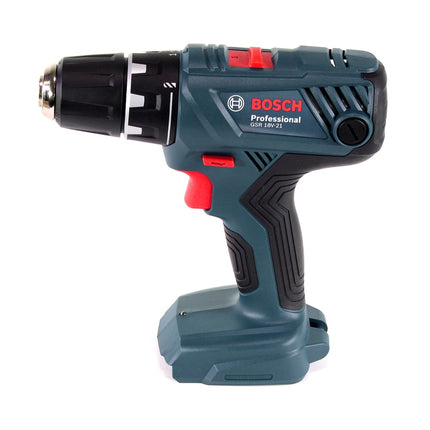 Bosch GSR 18 V-21 Professional Trapano avvitatore a batteria in valigetta da trasporto - senza batteria, senza caricabatterie