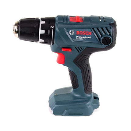 Bosch GSR 18 V-21 Professional Trapano avvitatore a batteria in valigetta da trasporto - senza batteria, senza caricabatterie