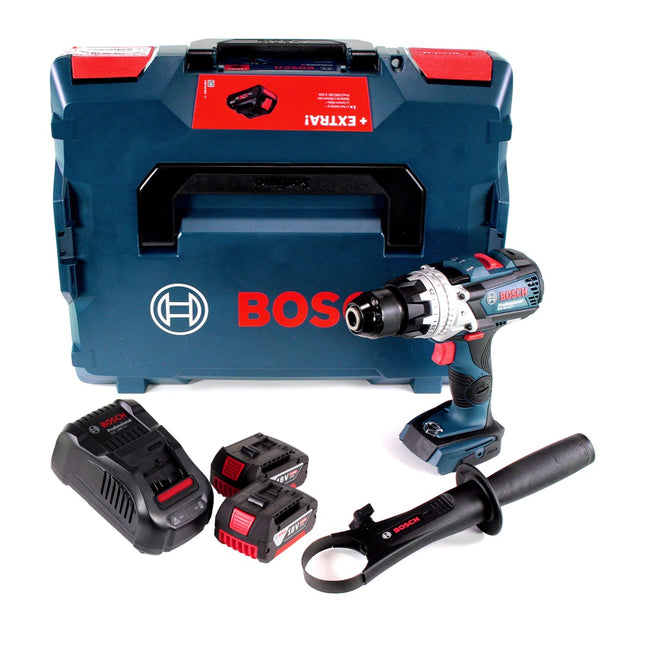 Bosch GSB 18V-110 C trapano a percussione a batteria Professional 18V 110 Nm + 2x batteria ricaricabile 5,0 Ah + caricatore + L-Boxx