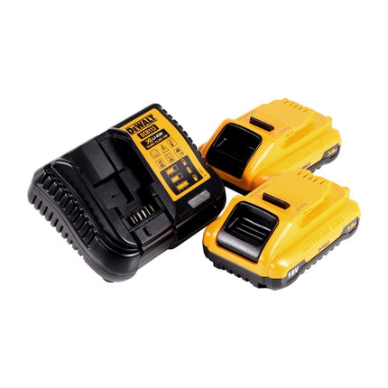 DeWalt DCF 887 L2T Akku Schlagschrauber 18 V 205 Nm 1/4" Brushless + 2x Akku 3,0 Ah + Ladegerät + 19 tlg. Bit Bohrer Set + TSTAK