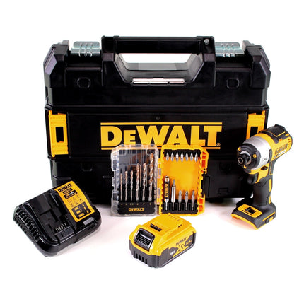 DeWalt DCF 887 Avvitatore a impulsi brushless 18 V XR con attacco esagonale 1/4" in valigetta TStak+ 1x Batteria 5 Ah + Caricatore