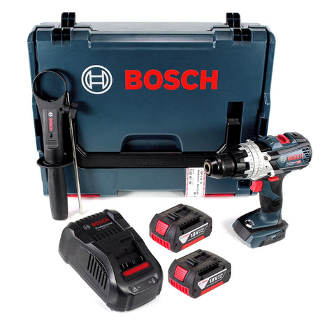 Bosch GSB 18V-85 C Akku Schlagbohrschrauber 18V 85Nm 1/2" Brushless + 2x Akku 3,0Ah + Ladegerät + L-Boxx