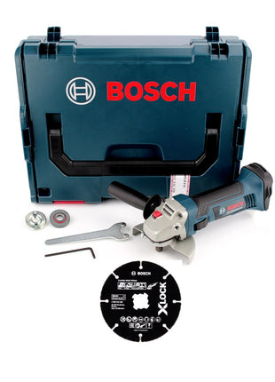 Bosch GWS 18-125 V-LI Akku Winkelschleifer 18V 125mm ( 060193A308 ) + Trennscheibe + L-Boxx - ohne Akku, ohne Ladegerät